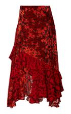 Preen By Thornton Bregazzi Delaney Ruffled Midi Skirt