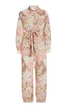 Moda Operandi Loveshackfancy Morellia Belted Cotton Jumpsuit