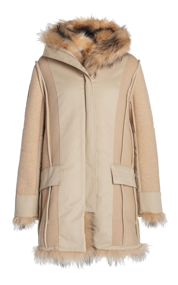 Moda Operandi Paco Rabanne Hooded Faux Fox Fur Coat