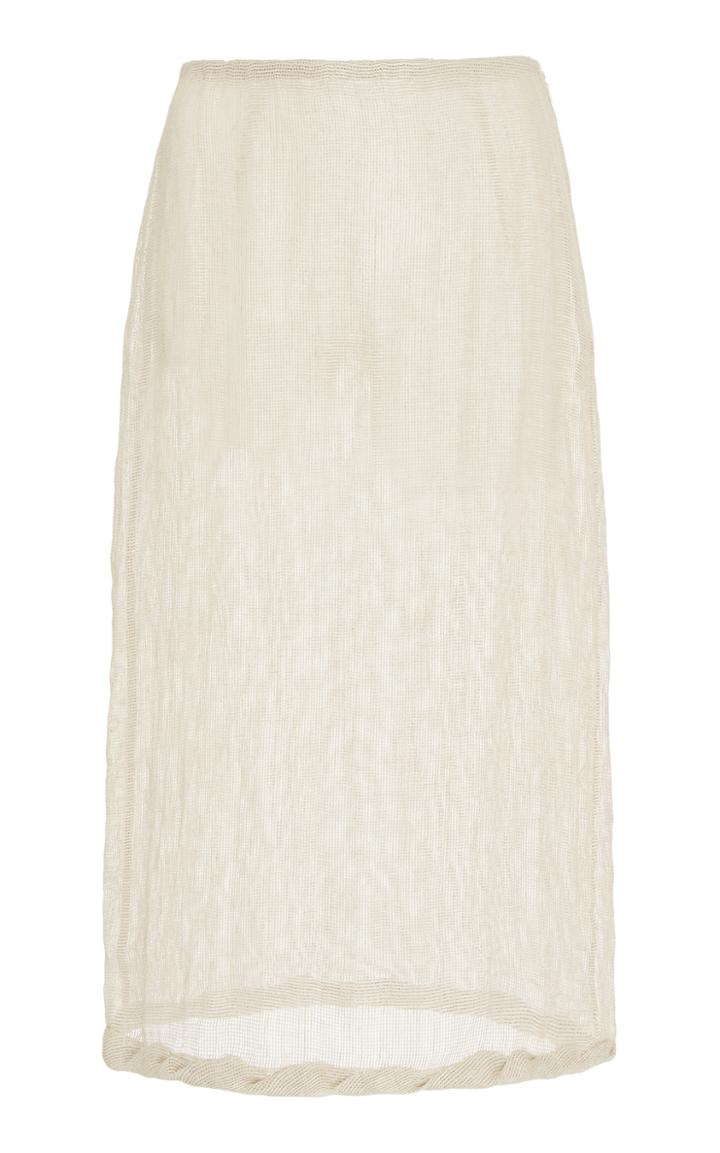 Moda Operandi Rejina Pyo Dani Linen Voile Pencil Skirt Size: 8