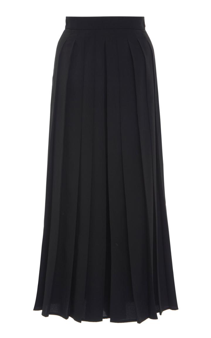 Moda Operandi Max Mara Uditore Pleated Crepe Culottes Size: 0