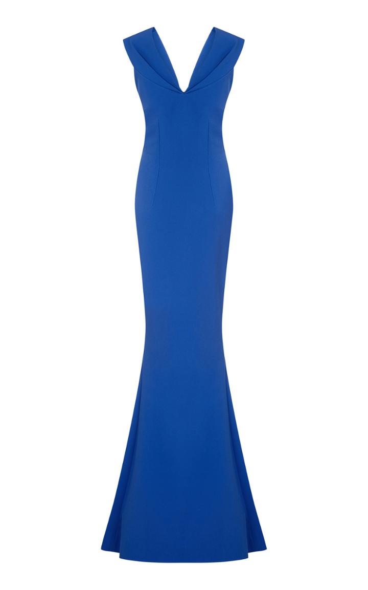 Safiyaa Cosima Draped Back Gown