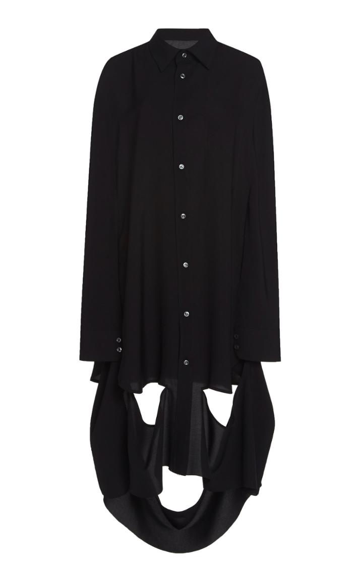 Maison Margiela Cutout Detail Poplin Shirtdress