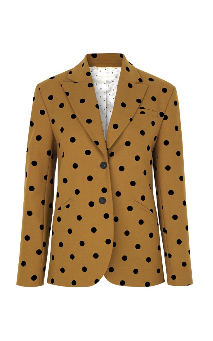 Stine Goya Vina Polka-dot Wool-blend Blazer