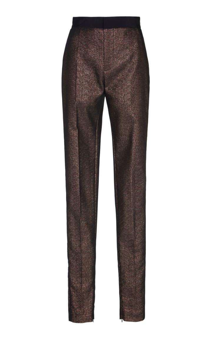 Dundas Tailored High-waisted Lurex Pants