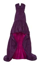 Naeem Khan Strapless Ruffle Dress
