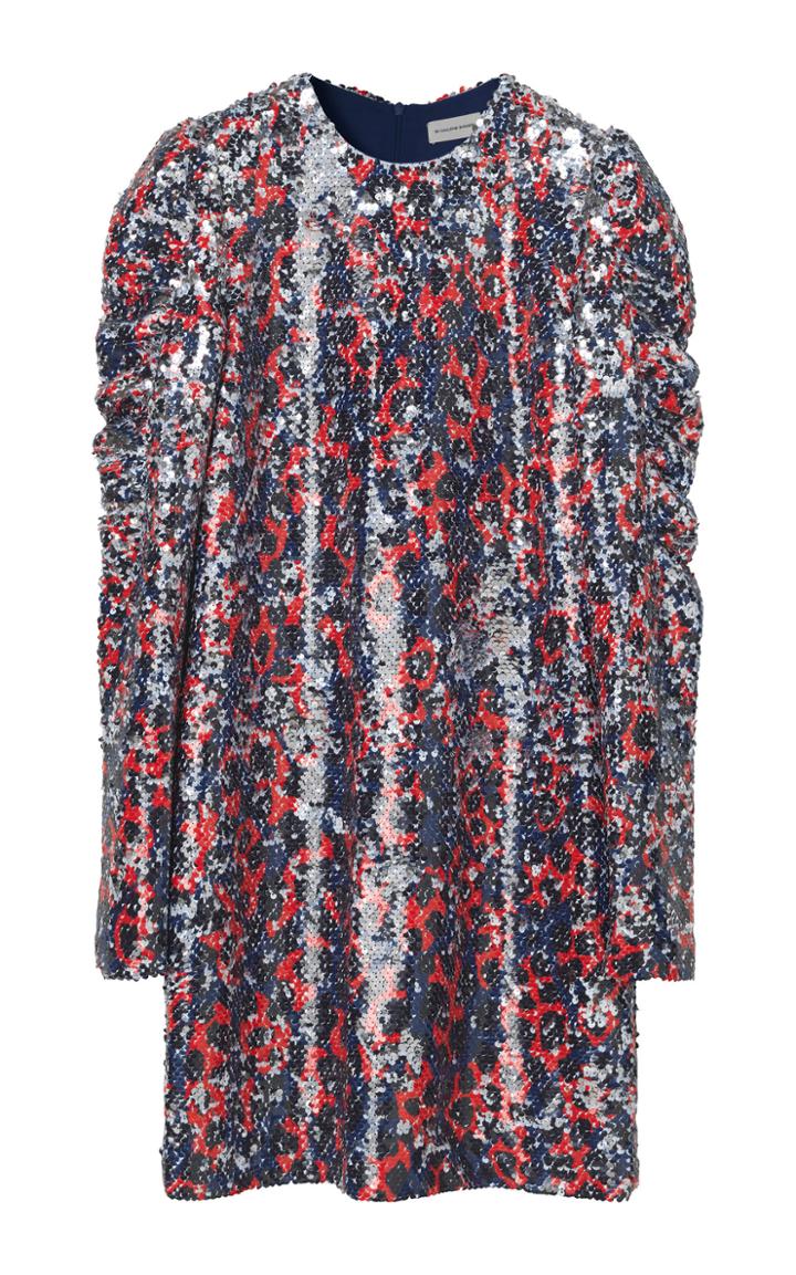By Malene Birger Oroya Printed Sequin Mini Dress
