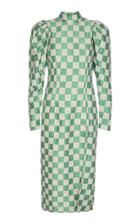Moda Operandi Rotate Theresa Checkered Side-slit Dress