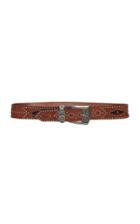 Etro Studded Printed Leather Belt