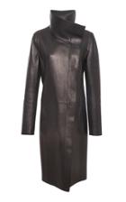 Akris Lamb Nappa Leather Coat