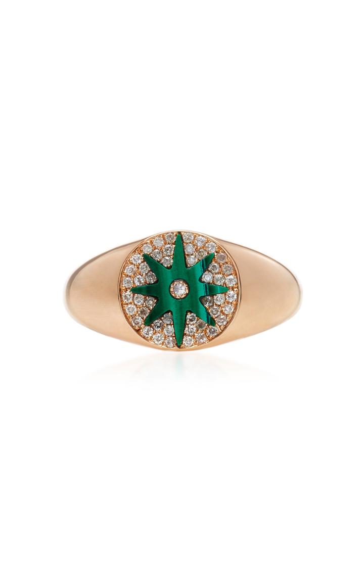 Colette Jewelry Malachite Starburst Signet Ring