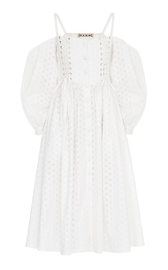 Flow The Label Off The Shoulder Eyelet Dress