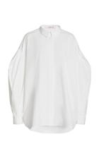 Moda Operandi Carolina Herrera Puff Sleeve Bib Shirt
