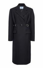 Prada Belted Wool-felt Coat