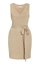 Nanushka Callie Cotton-blend Mini Wrap Dress