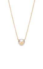 Moda Operandi W.rosado 18k Rose Gold Pearl Id Heart Necklace