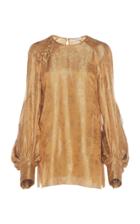 John Galliano Satin Jacquard Top