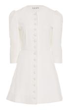 Lein Button Front Mini Dress
