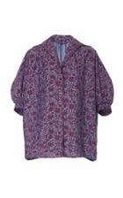 Zac Posen Liberty Cotton Printed Button Front Shirt