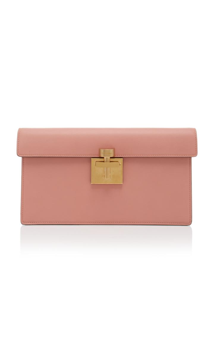 Oscar De La Renta Calf Leather Alibi Clutch