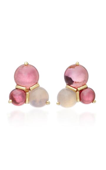 Daria De Koning Dagny 18k Gold Multi-stone Cluster Stud Earrings