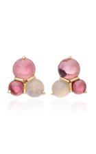 Daria De Koning Dagny 18k Gold Multi-stone Cluster Stud Earrings