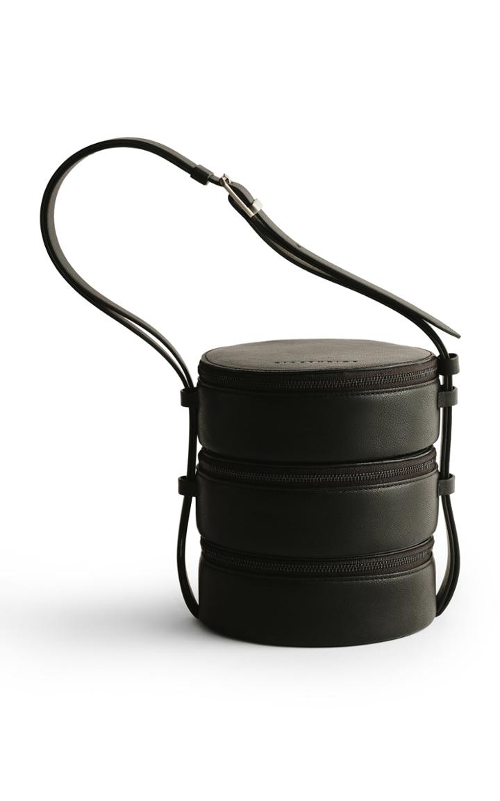 Moda Operandi Gia Studios Trio Lunch Box Vegan Leather Shoulder Bag