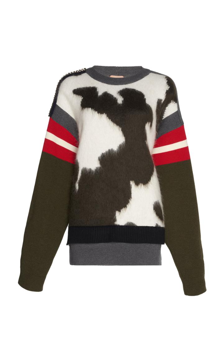 N 21 N&deg;21 Mara Calf Print Sweater