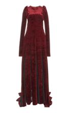 Moda Operandi Ann Demeulemeester Pleated Velvet Gown