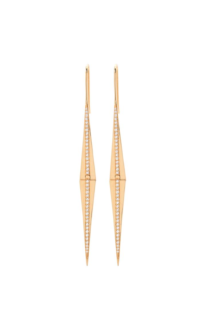 Moda Operandi Emily P. Wheeler 18k Yellow Gold Split Diamond Earrings