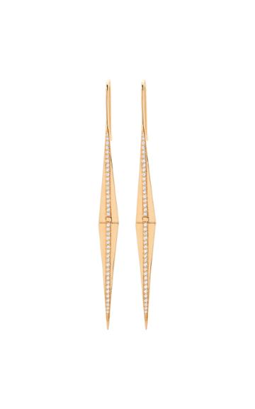 Moda Operandi Emily P. Wheeler 18k Yellow Gold Split Diamond Earrings