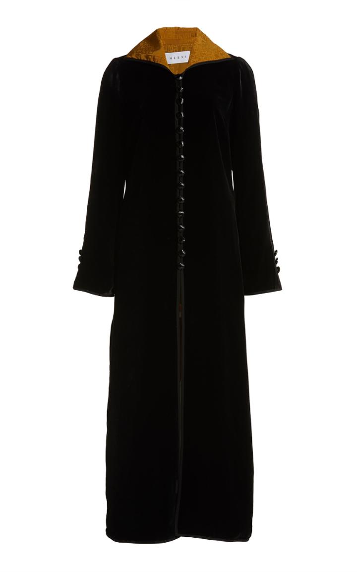 Moda Operandi Nervi Vlad Silk Velvet Coat