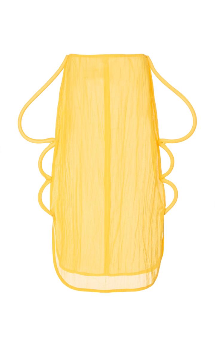 Moda Operandi Rejina Pyo Myra Piping-detailed Cotton Voile Skirt Size: 10