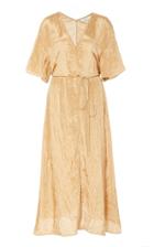 Moda Operandi Vince Textured V-neck Maxi Dress Size: Xxs