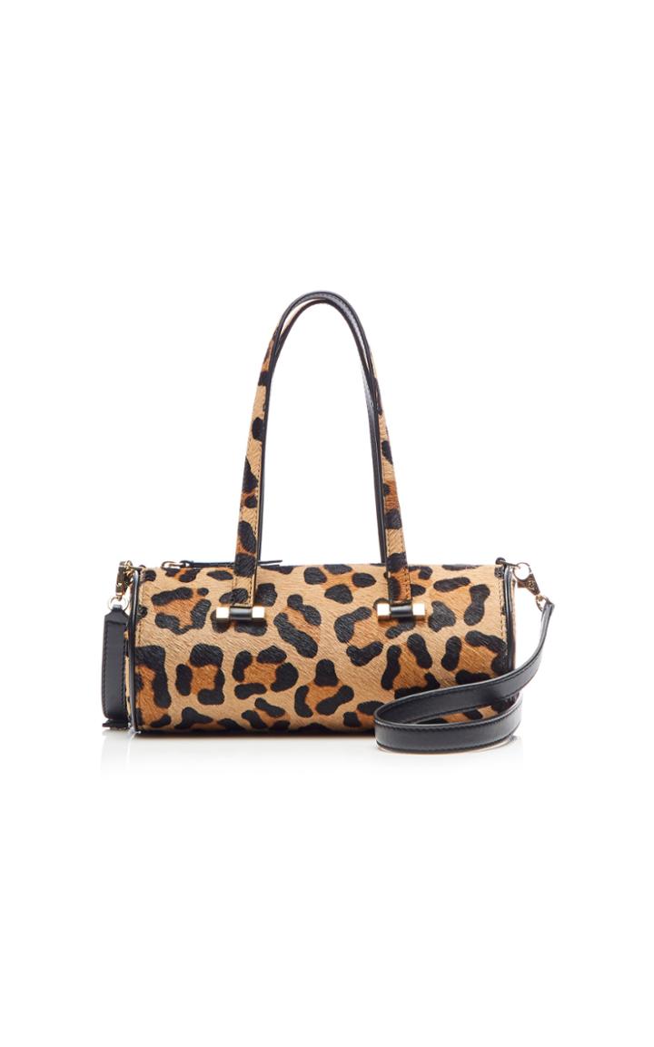 Les Petits Joueurs Emma Haircalf Cheetah Print Shoulder Bag