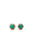 Esme Vie Malachite Flower Cufflinks