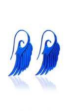 Noor Fares Electric Blue Wing Earrings