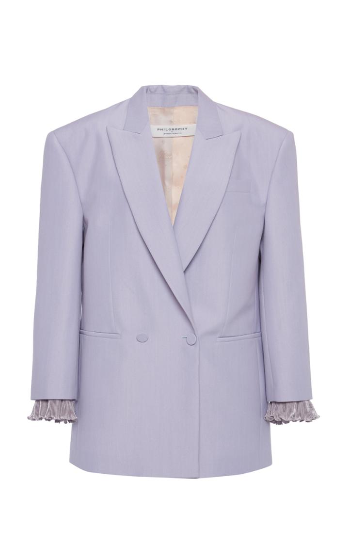 Moda Operandi Philosophy Di Lorenzo Serafini Double-breasted Wool-blend Blazer