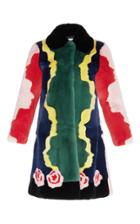 Vivetta Greve Fur Intarsia Coat