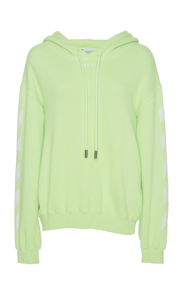 Off-white C/o Virgil Abloh Logo Knit Cotton Sweatshirt