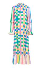 Moda Operandi Helmstedt Ekstra Maxi Silk Satin Dress Size: M/l
