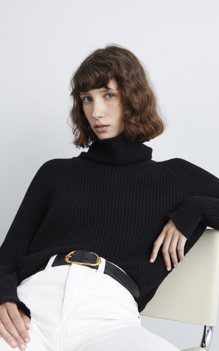 Moda Operandi Nili Lotan Douglass Oversized Ribbed-knit Alpaca-blend Turtleneck Swea