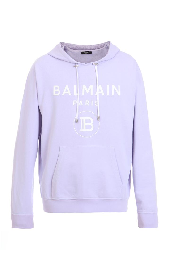 Balmain Oversized Balmain Rubber Hoodie