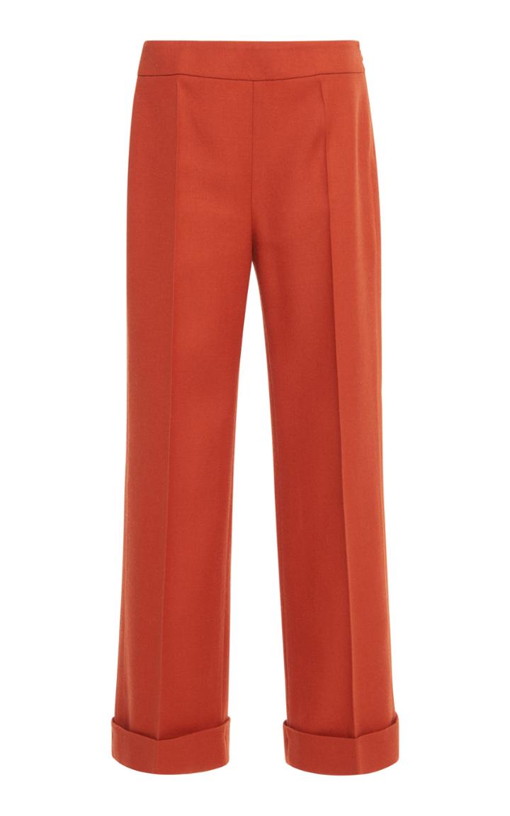 Agnona Shetland Wool Straight Pants
