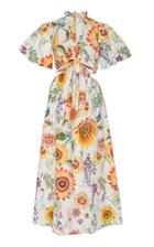 Banjanan Quinn Floral-print Cotton-poplin Dress