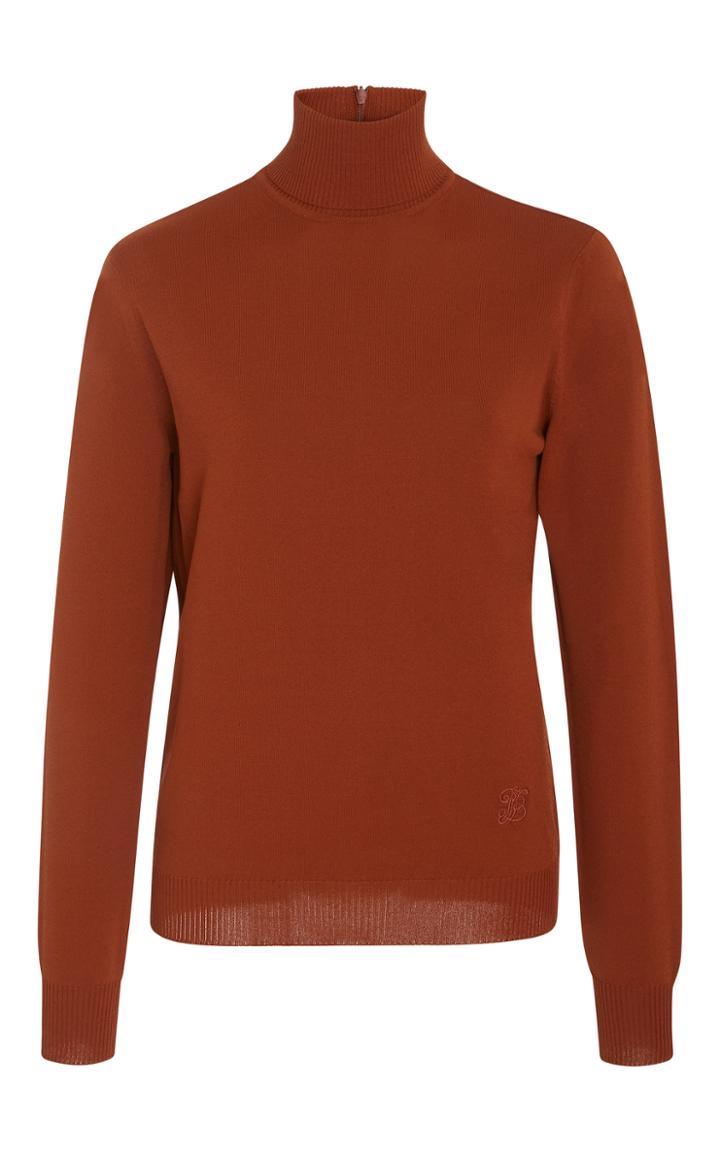 Tory Burch Krista Melange Stretch Turtleneck