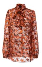 Anna Sui Fruits And Florals Ditsy Daze Top