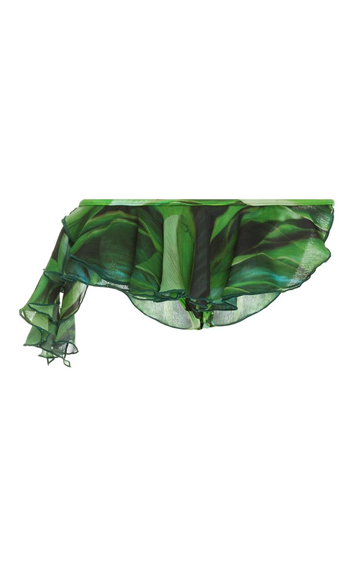 Agua De Coco Folhas Ruffle Bikini Bottoms