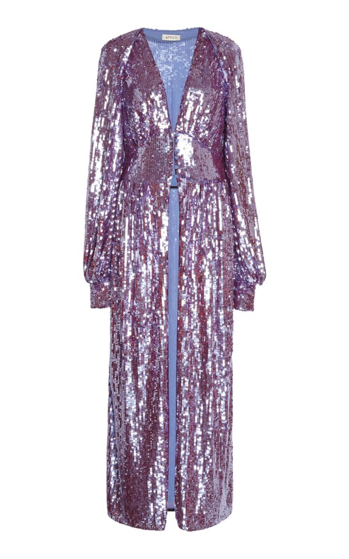 Attico Long Sequin Dress