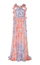 Prabal Gurung Ruched Cross Front Scarf Gown